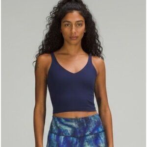 NWOT Lululemon Align Tank Top Night Sea Nulu Built-In Bra Size 2